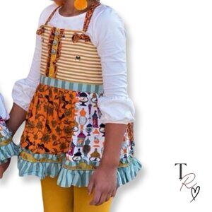 Matilda Jane NWT "Trick or Treat" Halloween Fall Tunic Top Girls Size 4 Size 4T